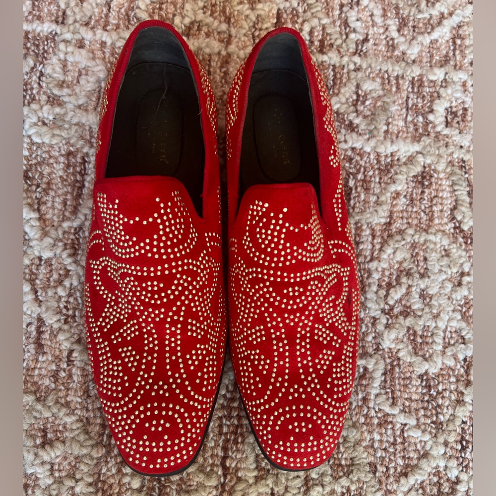 Asher Green - Red Men's Loafers